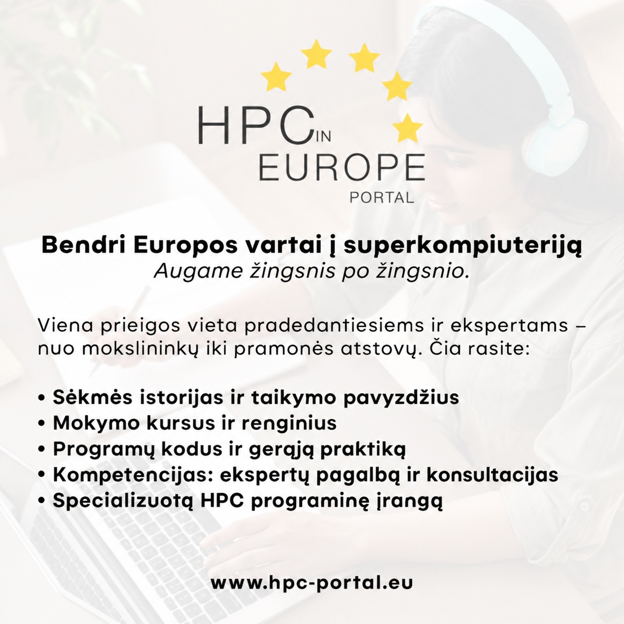 Portalo „HPC in Europe“ apžvalga